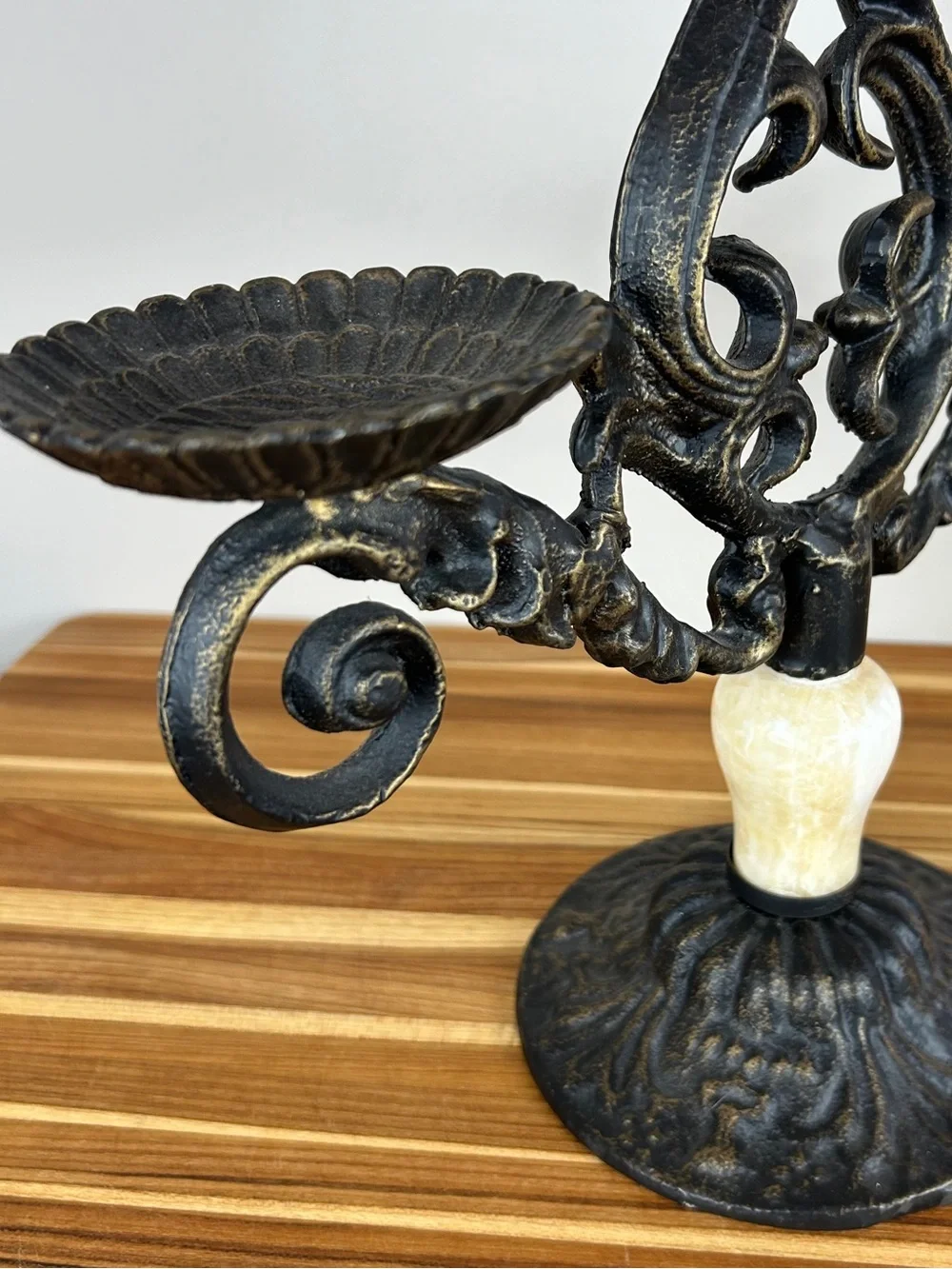 Cast Iron Candelabra Candle Holder
